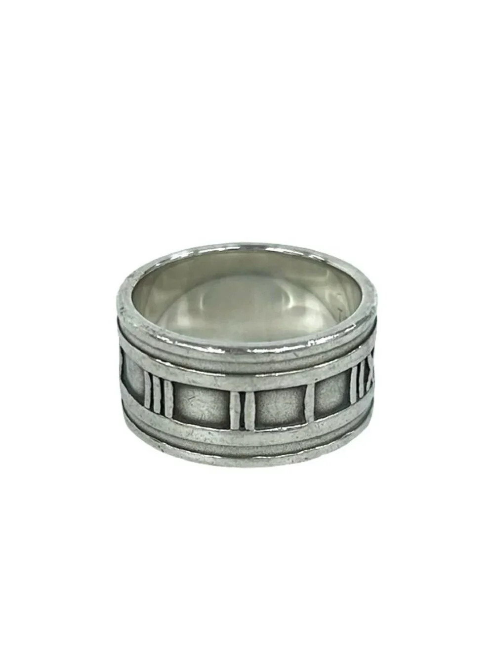 Tiffany & Co Vintage Atlas Wide Ring 925 Sterling Silver